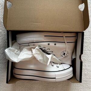 Brand New White Taylor Chuck Leather Converse